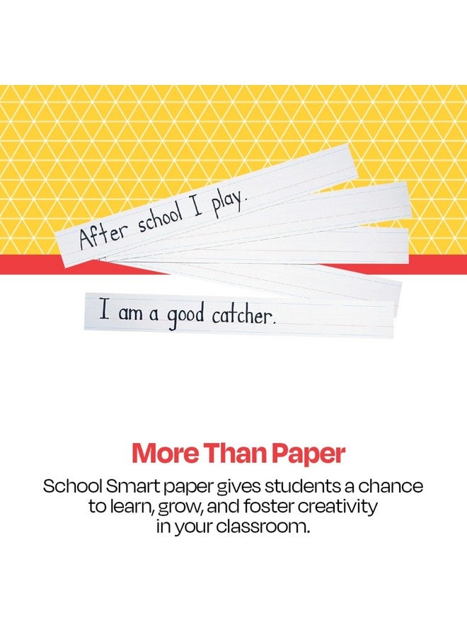 سكول سبيشيالتي شرائط جمل زانر-بلوزر، 3 × 24 بوصة، بيضاء، 100 ورقة - 085288 - Image 2