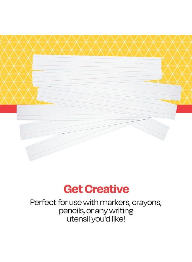 سكول سبيشيالتي شرائط جمل زانر-بلوزر، 3 × 24 بوصة، بيضاء، 100 ورقة - 085288 - Image 4