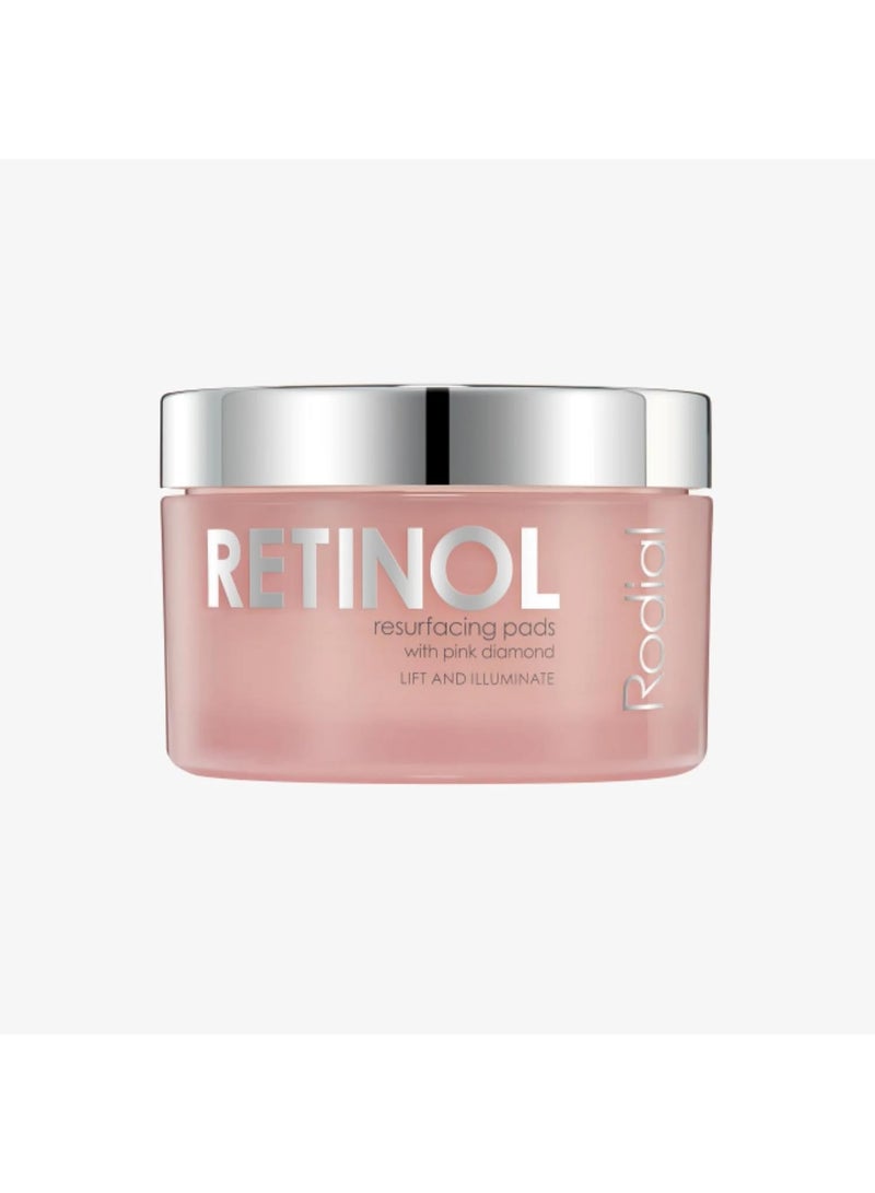 Rodial Pink Diamond Retinol Resurfacing Pads 60 Pads – Overnight Renewal for Mature Skin, Retinol & Diamond Powder, Exfoliating Treatment for Texture Irregularity Relief 60 Pads - Image 3