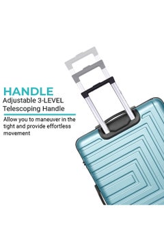 Pilgrimage Checked Luggage | Hardside Soft Handle Trolley with TSA Lock | 360° 4 Wheeler| Medium-24 Inch, Turquoise - pzsku/Z7A6BB2397481EFC1F528Z/45/_/1739191573/f8223425-aec0-4a23-a66a-c6d0eb063003