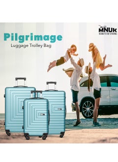 Pilgrimage Checked Luggage | Hardside Soft Handle Trolley with TSA Lock | 360° 4 Wheeler| Medium-24 Inch, Turquoise - pzsku/Z7A6BB2397481EFC1F528Z/45/_/1739195742/c135c2f9-4b50-4ca0-84d8-a0491b737138