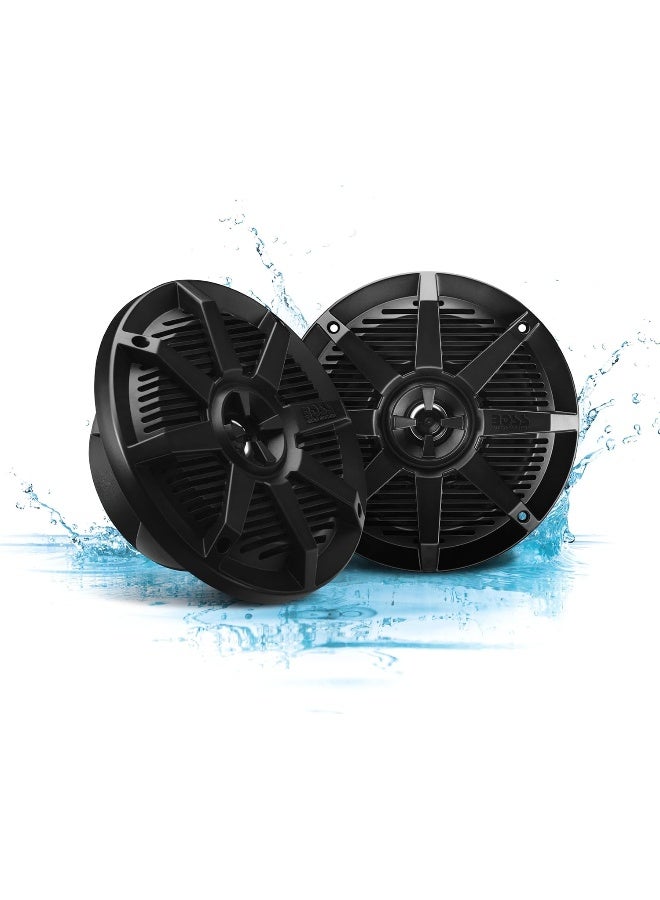 BOSS AUDIO SYSTEMS Boss Audio Systems Mr62B 200 Watt Per Pair, 6.5 Inch, Full Range, 2 Way Weatherproof Marine Speakers Sold In Pairs  - Image 1