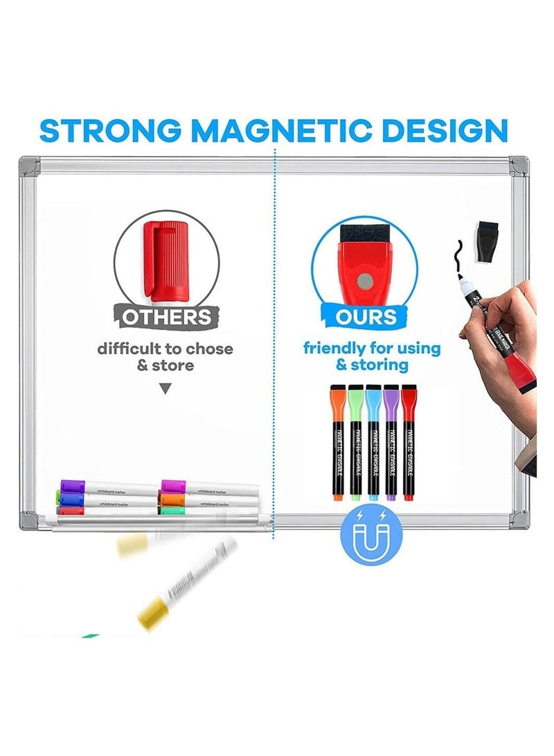 Generic Magnetic Dry Erase Markers Dry Erase Markers With Eraser Cap 12 Colors Low Odor Whiteboard Markers Fine Tip Dry Erase Markers for Kids And Teachers Home Office and School Supplies  - Image 3