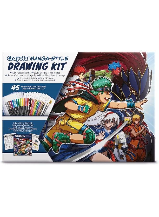 Crayola طقم رسم بأسلوب مانغا من كرايولا (45 قطعة) - Image 1