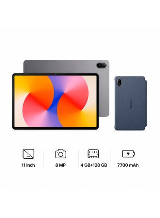 MatePad SE 11-inch Tablet Nebula Gray 4GB RAM 128GB WiFi +Free Huawei Folio Flip Cover Case - Middle East Version
