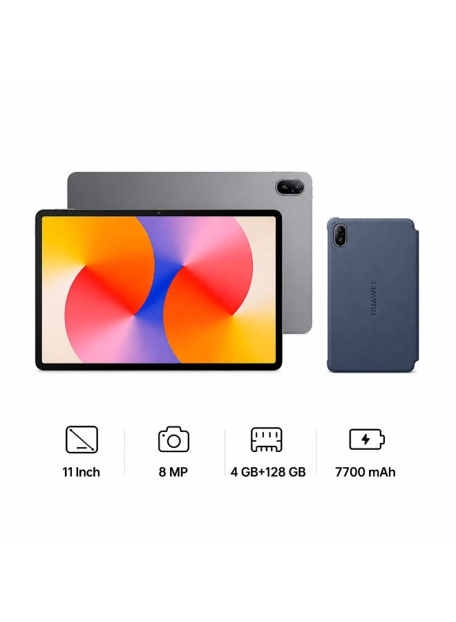 HUAWEI MatePad SE 11-inch Tablet Nebula Gray 4GB RAM 128GB WiFi +Free Huawei Folio Flip Cover Case - Middle East Version