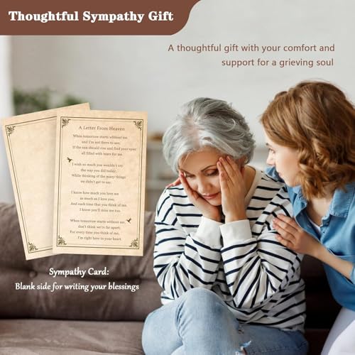 VENBEEL Sympathy Gifts for Loss of Mom, Memorial Wind Chimes for Loss of Mother, Memorial Gifts for Loss of Mother, Condolence Bereavement Gifts in Memory of Loved One, Black - Image 3