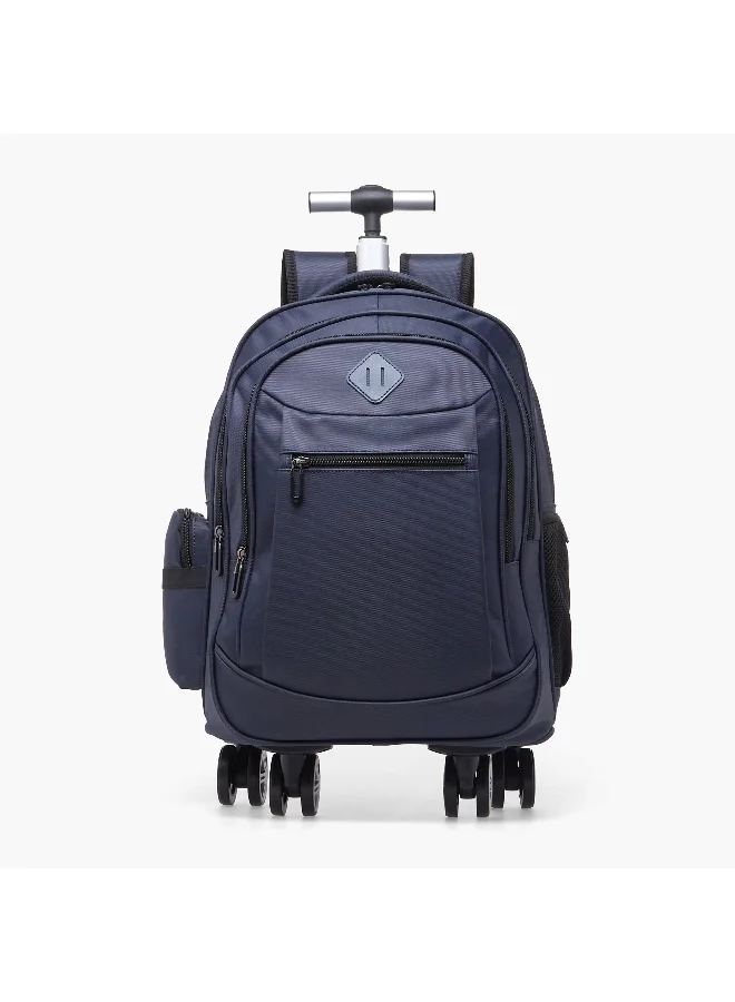 Lifestyle Tech-Trolley Bag-18.5 Inch-3Cmprt-27Ltr-Solid (Polyester) Navy \ 47X33X17