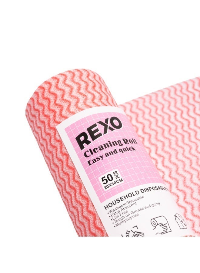 ركسو رول تنظيف عملي وناعم مثالي للمطبخ والحمام7 قطع - Image 3