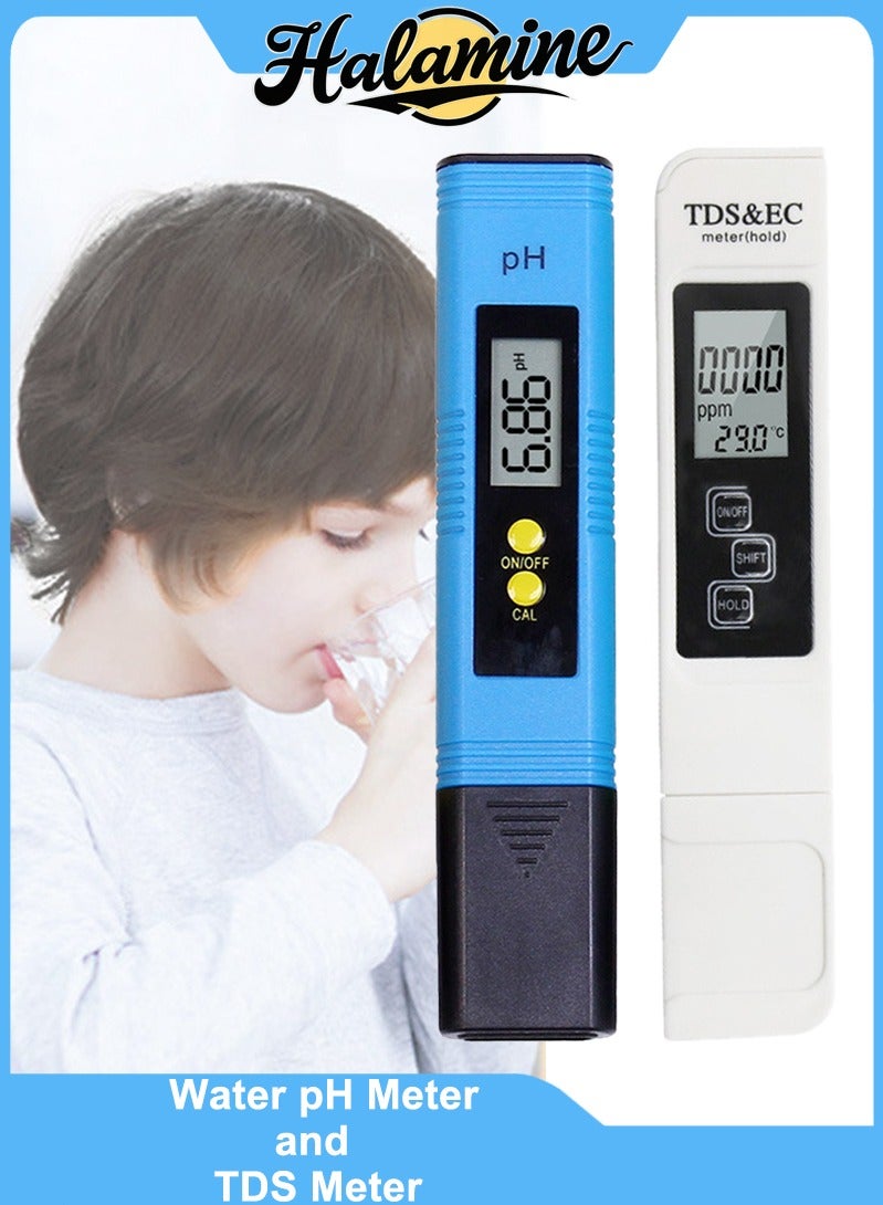 هالامين جهاز قياس درجة الحموضة (pH) وجودة المياه وقياس المواد الصلبة الذائبة (TDS)، جهاز اختبار مياه 3 في 1 لـ pH وTDS وEC، مع مقياس العكارة، دقة ±0.01 لـ pH ودقة ±2% لقياس TDS/EC/درجة الحرارة، تصميم على شكل قلم ومحمول باليد، مقياس PPM. - Image 1