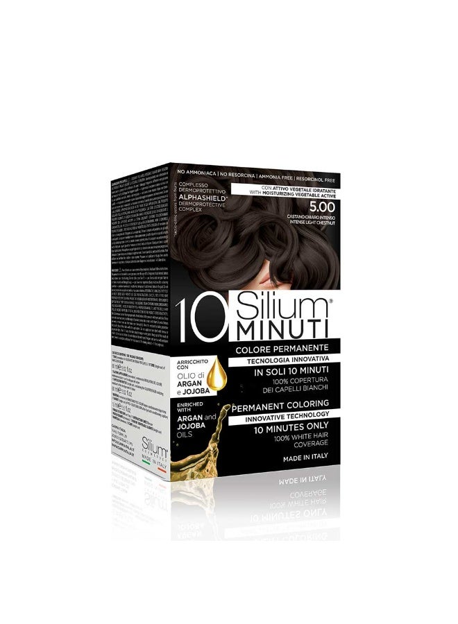 Silium 10 Minuti Permanent Hair Colour – Intense Light Chestnut 5.00