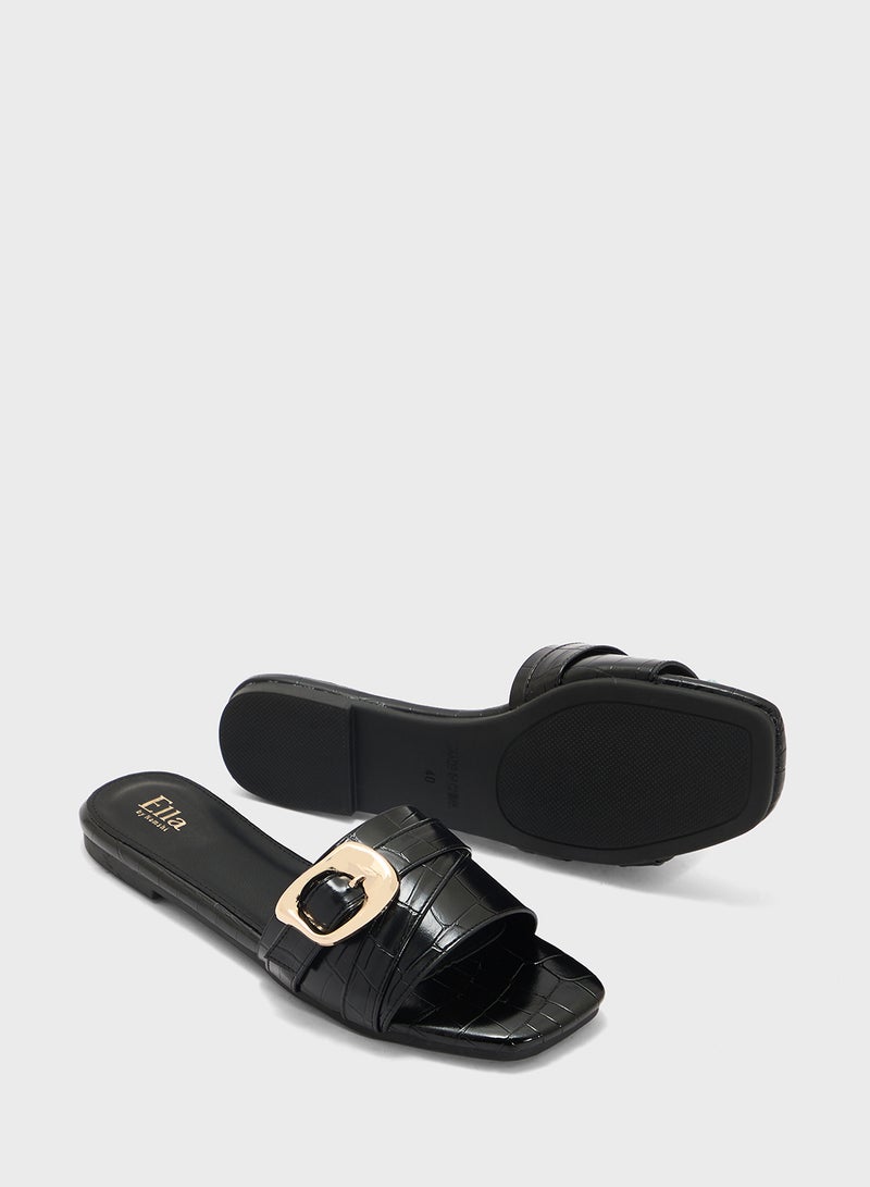 ELLA Flat Sandal With Buckle  - Image 3