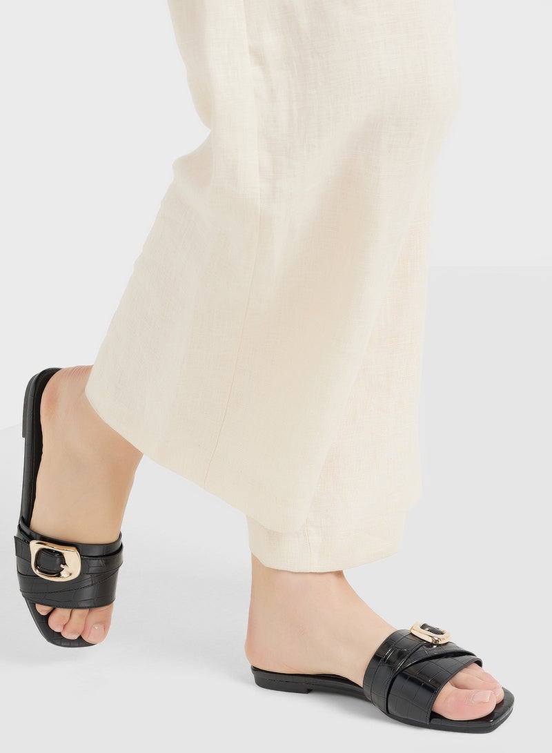 ELLA Flat Sandal With Buckle  - Image 5