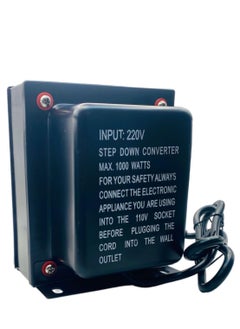 Lucky Sky LUCKY SKY 1000W Watt Step Down Transformer 220 Volt to 110 Volt Voltage Converter, Universal 3 Pin UK With Power Cord For Household Electrical Appliance Voltage Converter (220V TO 110V 1000W).  - Image 2