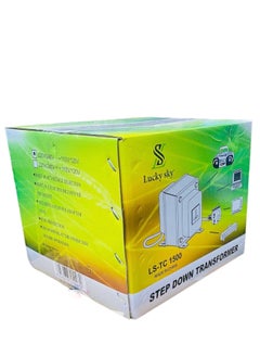 Lucky Sky LUCKY SKY 1000W Watt Step Down Transformer 220 Volt to 110 Volt Voltage Converter, Universal 3 Pin UK With Power Cord For Household Electrical Appliance Voltage Converter (220V TO 110V 1000W).  - Image 4