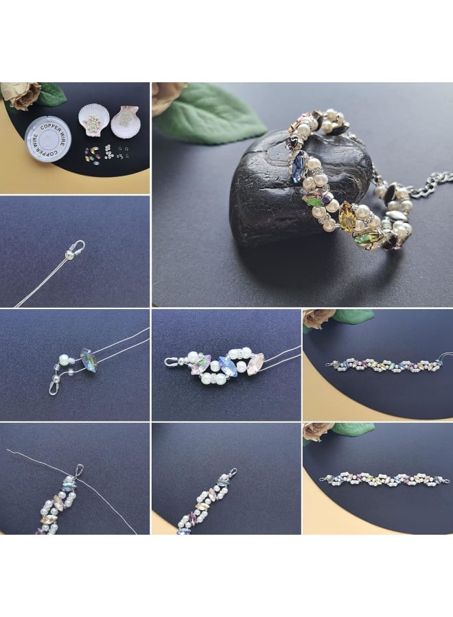 220pcs Acrylic & Glass Sew On Rhinestones Mixed Color Rhinestone Montee Beads with Brass Prong for DIY Dress Clothes Shoes Bag Decorations  - Image 5