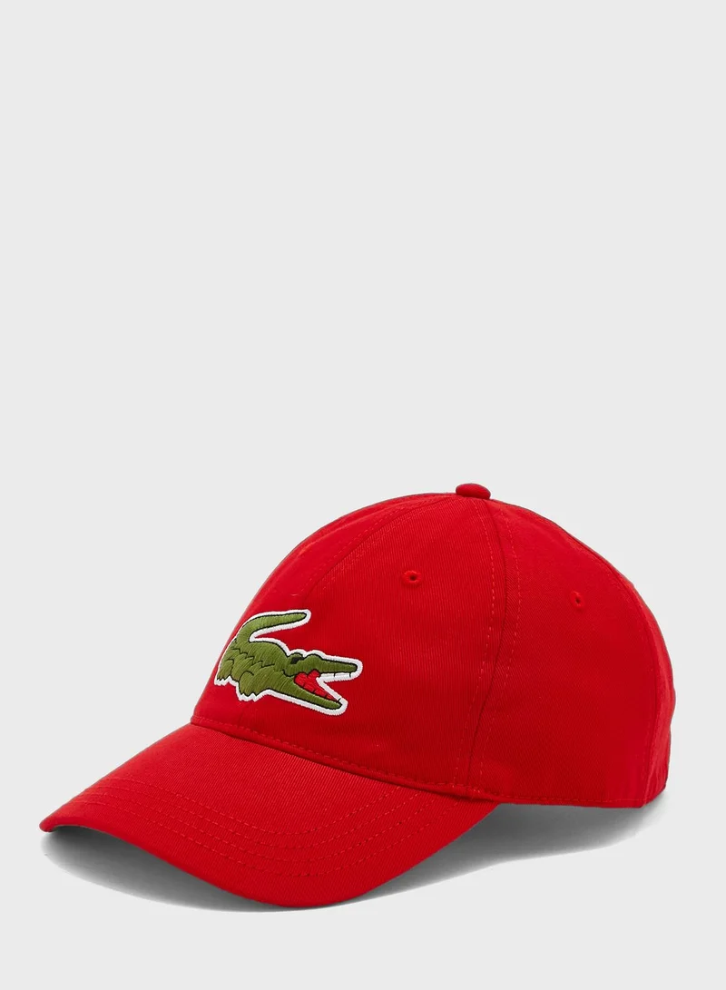 LACOSTE Logo Curved Peak Caps