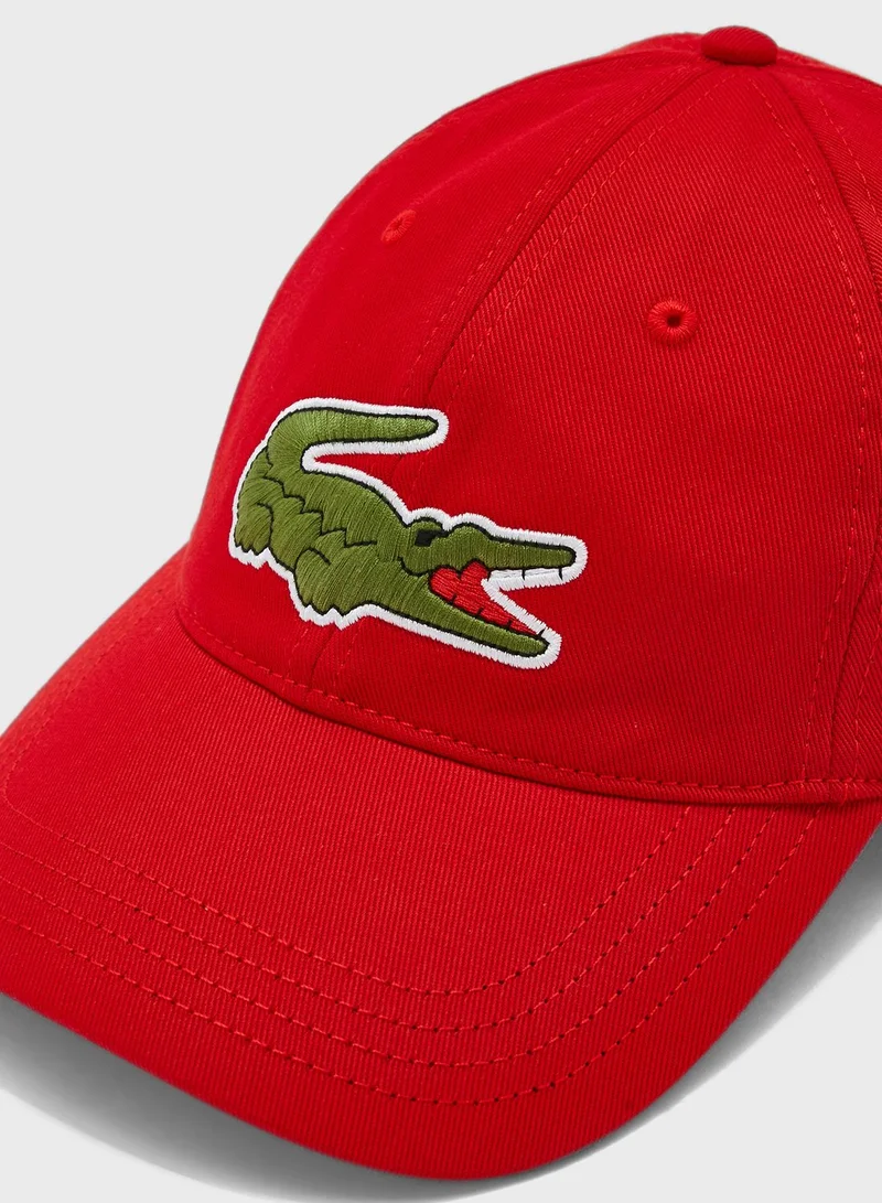 LACOSTE Logo Curved Peak Caps