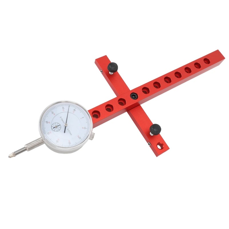Dial Indicator Alignment Tool - 0.01In To 1In Measuring Range 0.001In Increment, Multiple Hole Adjustments, Quick Assembly For Workshop Machinery Calibration & Accuracy Check - Image 1
