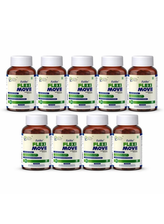 Fytika Flexi Move - Joint Support Supplement, Glucosamine, Rosehip, Boswellia Serrata, Supports Bone, Joint, Cartilage Health, For Men, Women - 270 Tablets (Pack of 9) - Image 1