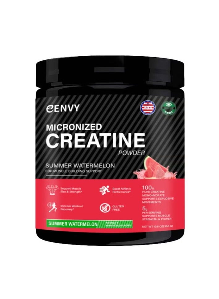 مسحوق الكرياتين أحادي الهيدرات بنكهة البطيخ، 300 غرام