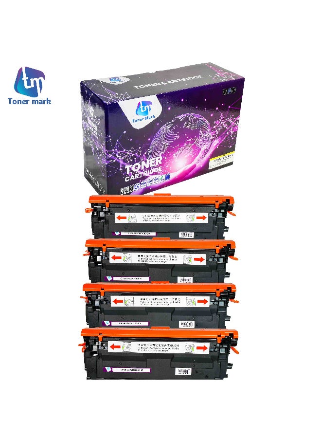 TONERMARK toner mark HP CF360A Cartridge Set_ Black , Cyan , Magenta , Yellow _ Compatible With HP Color LaserJet