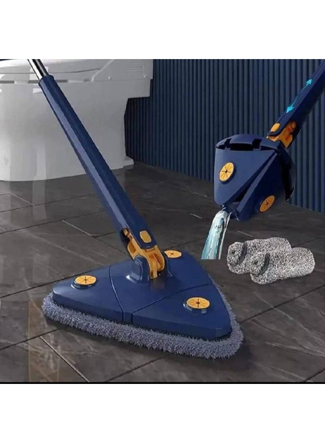مساحة موب لتنظيف الارضيات مثلثة قابلة للدوران 360 درجة