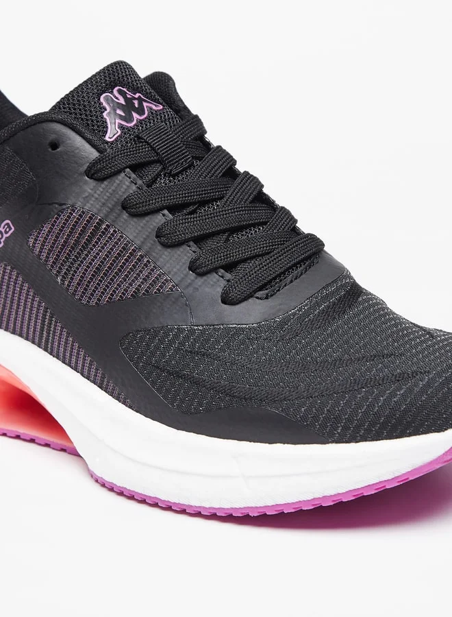 Kappa Women's Textured Sports Shoes with Lace-Up Closure