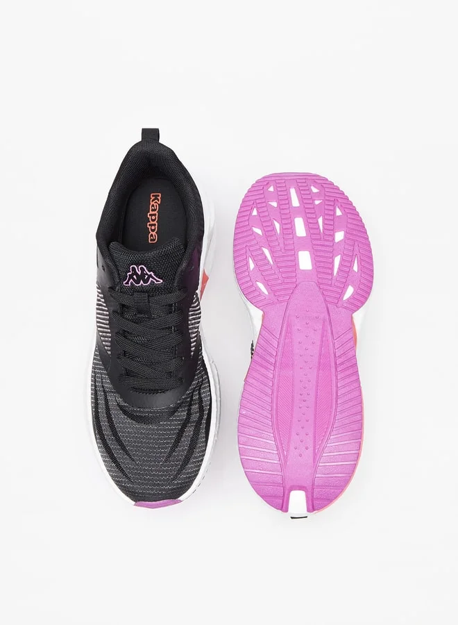 Kappa Women's Textured Sports Shoes with Lace-Up Closure