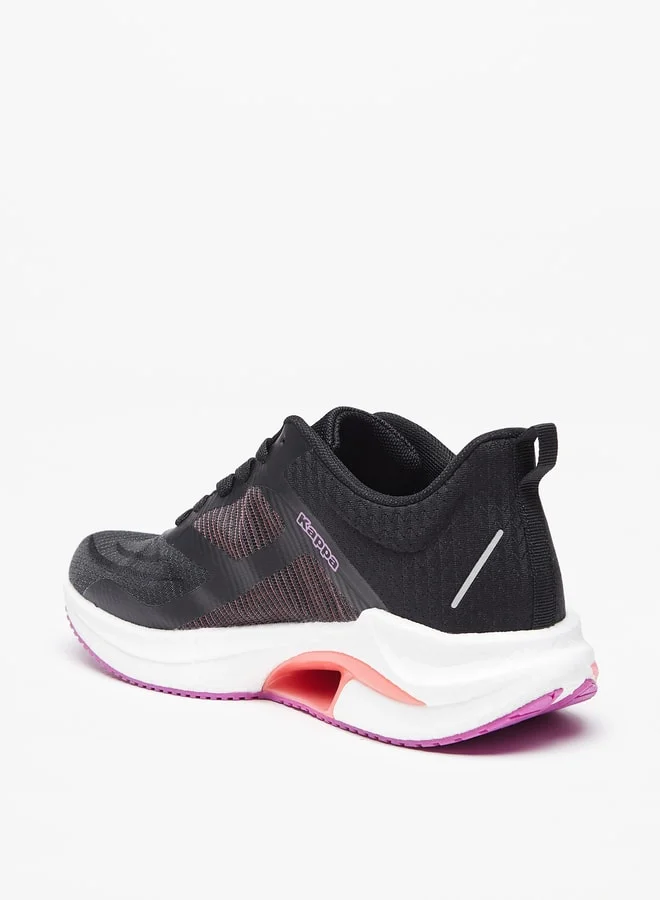 Kappa Women's Textured Sports Shoes with Lace-Up Closure