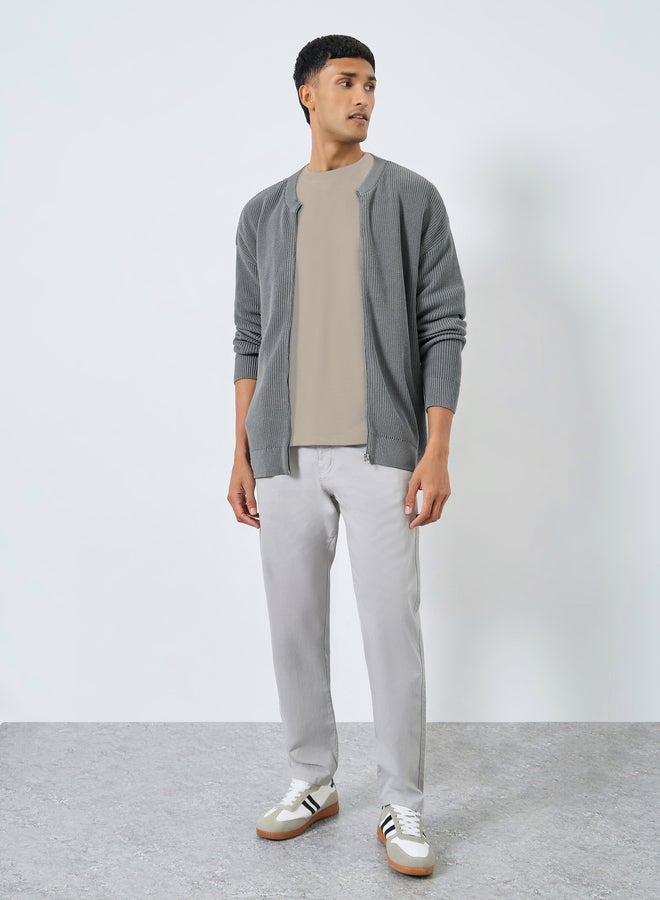 ستايلي كارديجان رمادي محبوك للرجال - Image 2