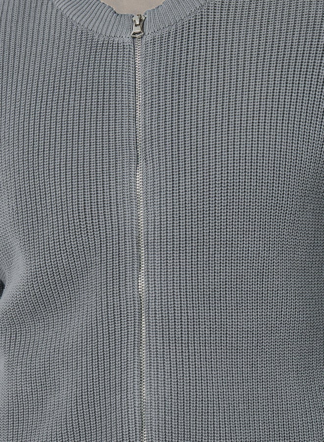 ستايلي كارديجان رمادي محبوك للرجال - Image 4