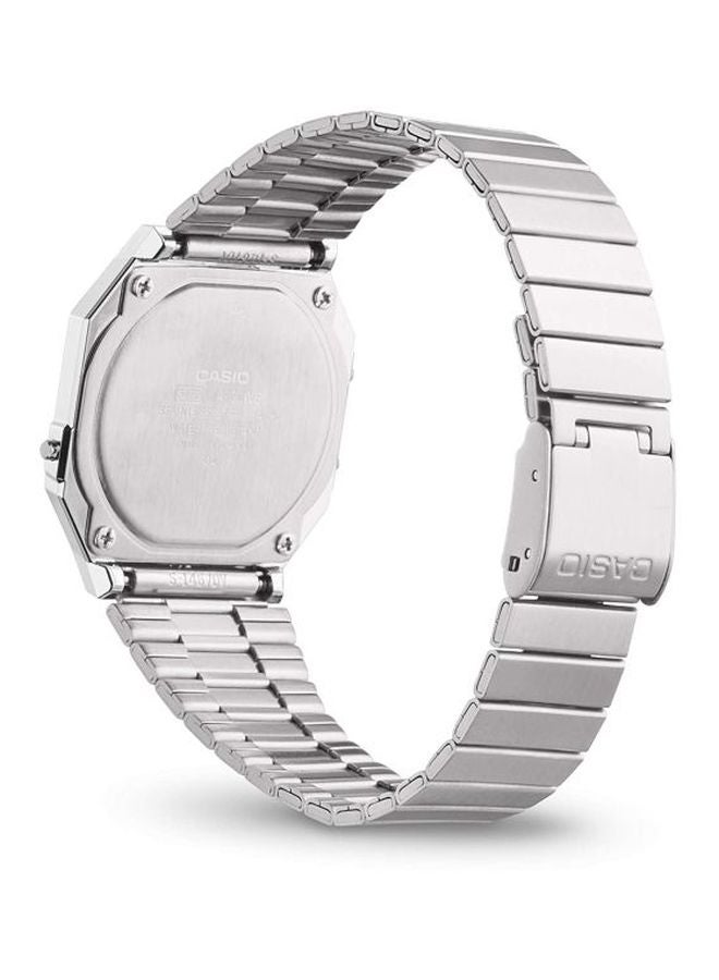 CASIO Women Stainless Steel Digital Watch A700WE-1AEF - 36 mm - Silver - Image 4