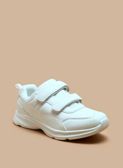 ال بي ال من شو اكسبرس Solid School Shoes with Hook and Loop Closure
