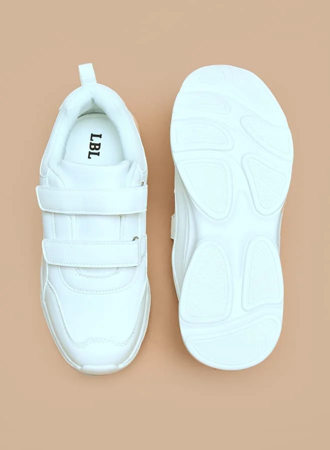 ال بي ال من شو اكسبرس Solid School Shoes with Hook and Loop Closure