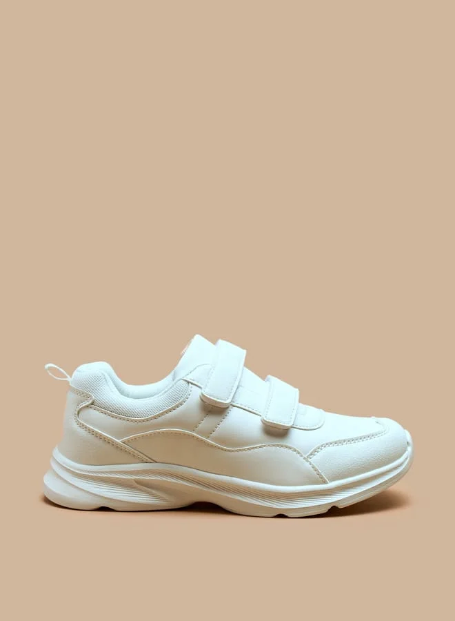 ال بي ال من شو اكسبرس Solid School Shoes with Hook and Loop Closure