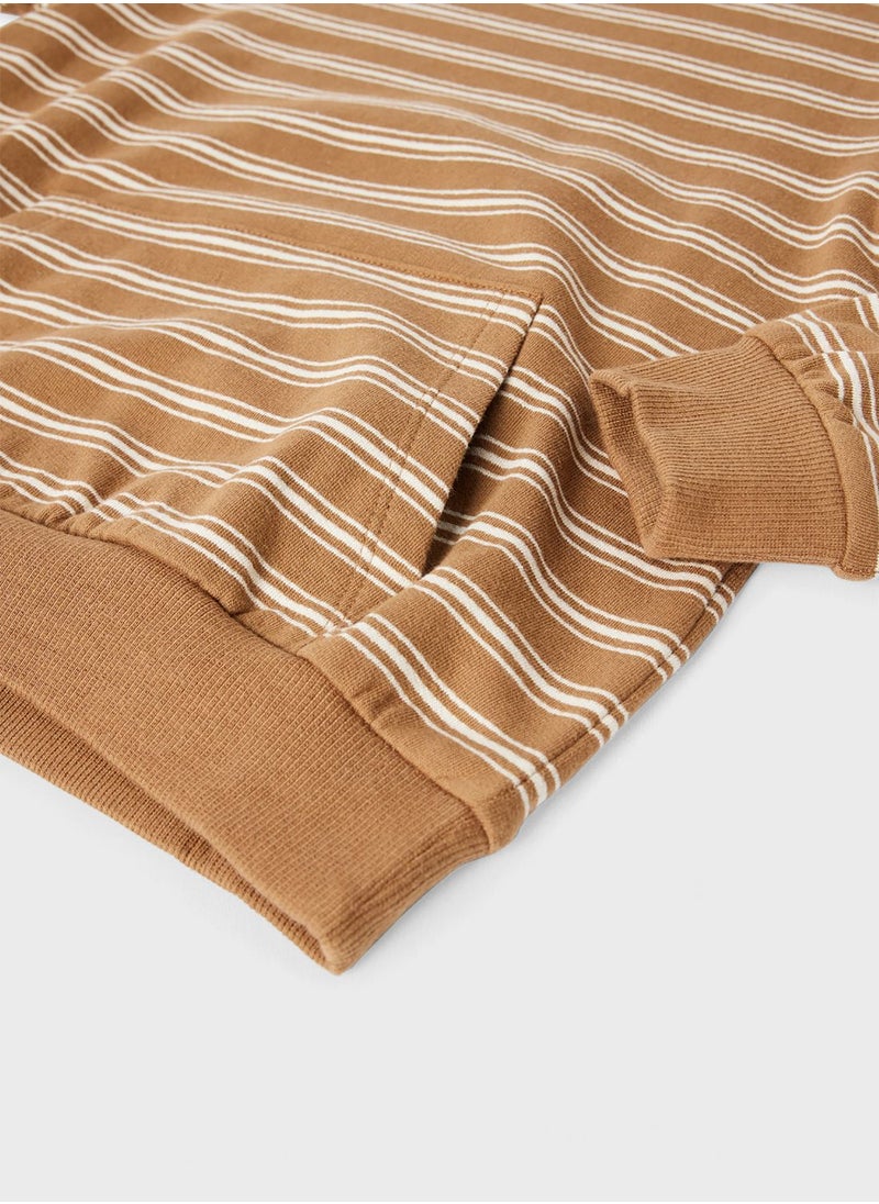 NAME IT - Kids Stripe Long Sleeve Sweatshirt - Image 1