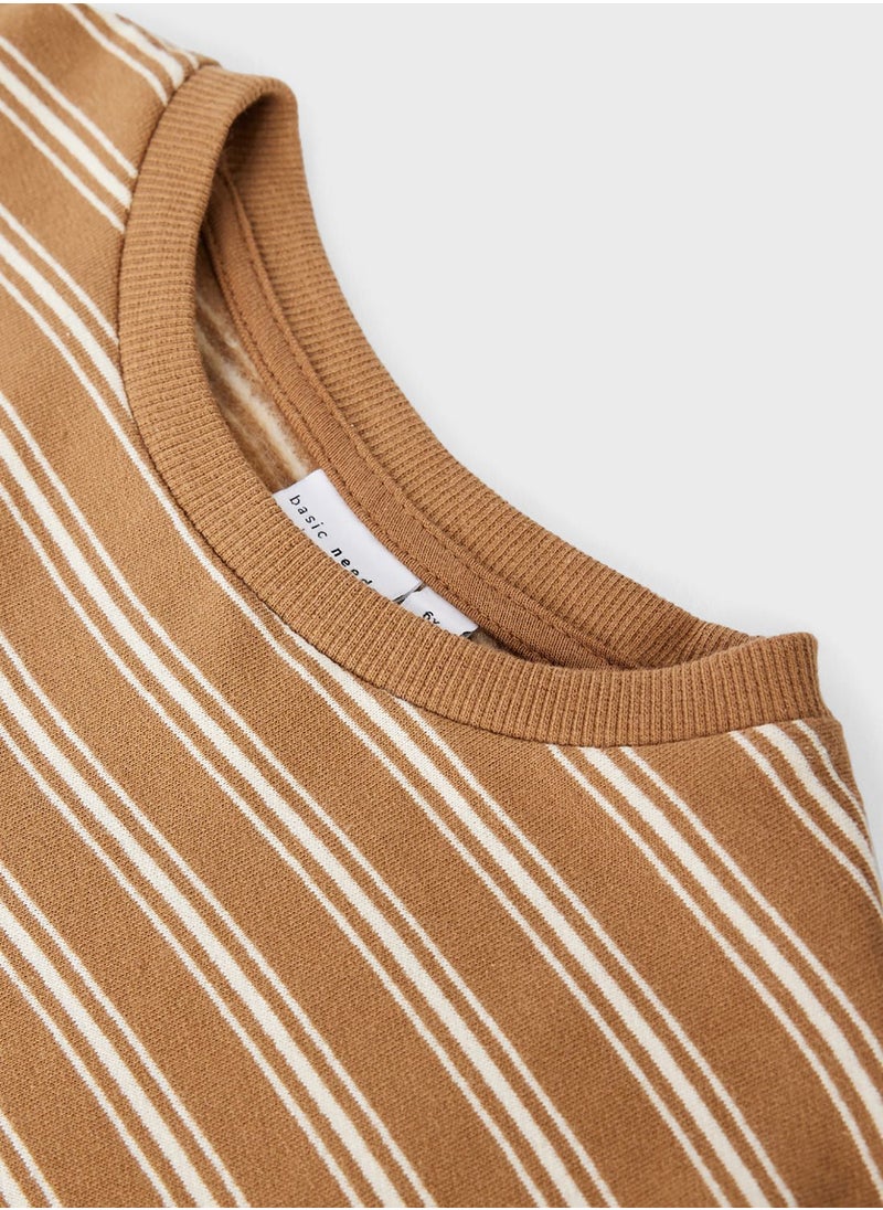 NAME IT - Kids Stripe Long Sleeve Sweatshirt - Image 1