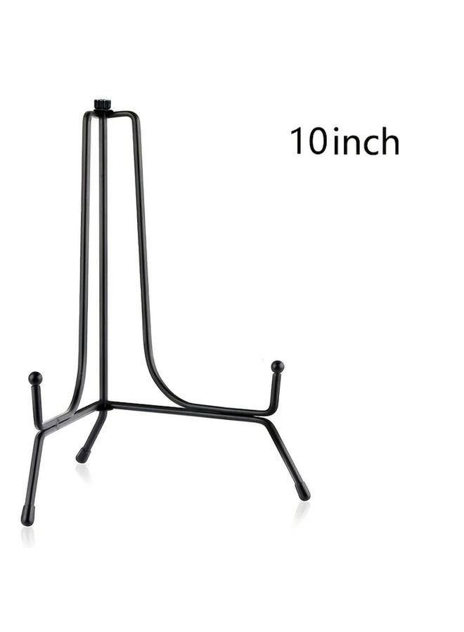 حامل عرض حديدي ثقيل أسود مقاس 10 بوصة للوحات والصور والكتب - Image 1