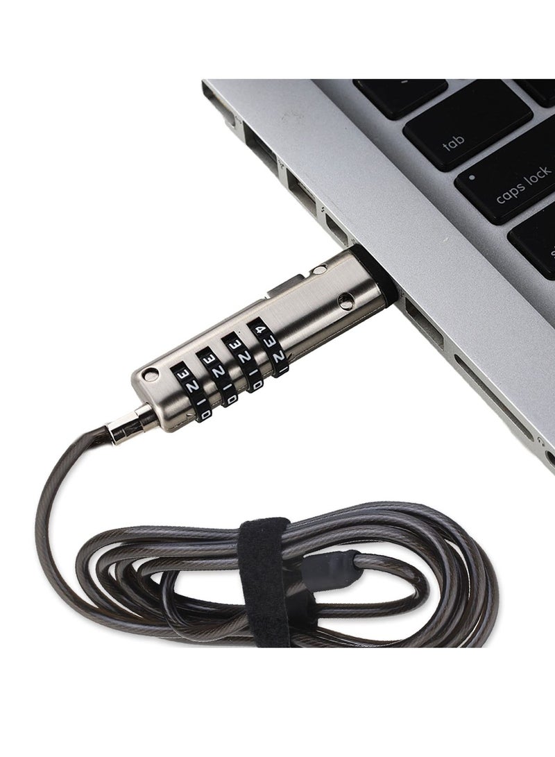 Adhesive Security Plate,  with Slot for Cables to Lock Down Laptops, Tablets, Monitors and Other Devices, 1Pcs Black - Image 4