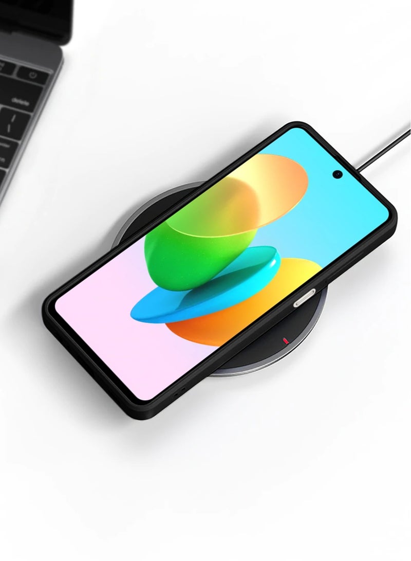 Techie جراب خلفي أنيق من السيليكون TPU لهاتف Tecno Spark 20C / Tecno Spark Go 2024 - تصميم نحيف وناعم - أسود - Image 4