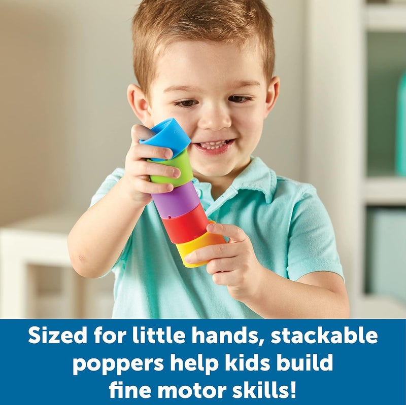 Learning Resources Rainbow Emotion Fidget Poppers, 5 Pieces, Ages 3+, Sensory Toys, Social-Emotional Learning,Sensory Toys for Toddlers,Calm Down Corner,Fine Motor Skills,Stocking Stuffers for Kids - Image 4