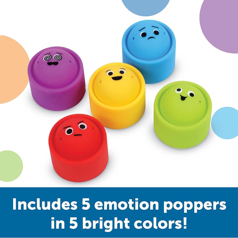 Learning Resources Rainbow Emotion Fidget Poppers, 5 Pieces, Ages 3+, Sensory Toys, Social-Emotional Learning,Sensory Toys for Toddlers,Calm Down Corner,Fine Motor Skills,Stocking Stuffers for Kids - Image 3