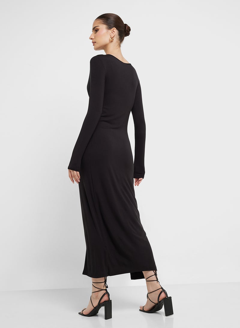 Ginger Knot Front Midi Dress  - Image 2
