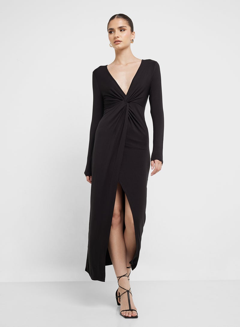 Ginger Knot Front Midi Dress  - Image 4