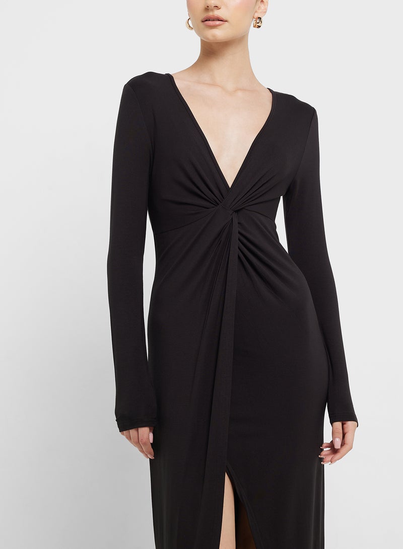 Ginger Knot Front Midi Dress  - Image 3