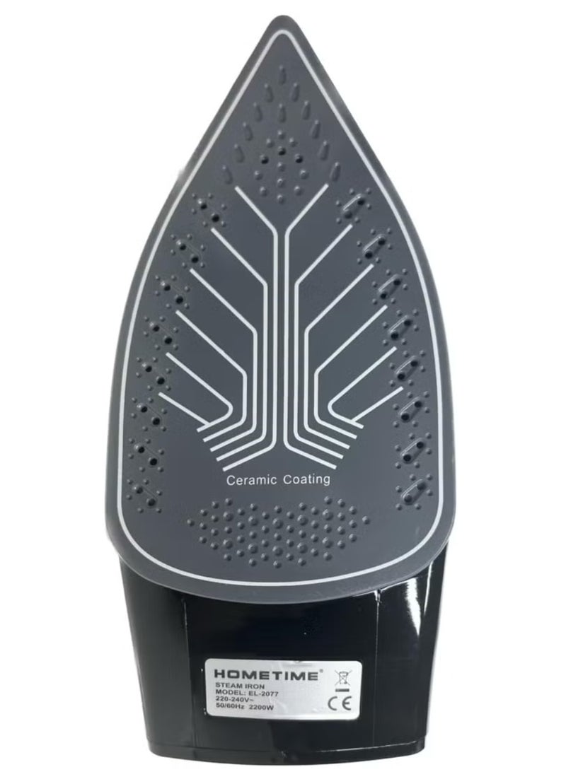 Home Time 2200W Ceramic Coating Iron with Convenient  Steam Control - Image 4
