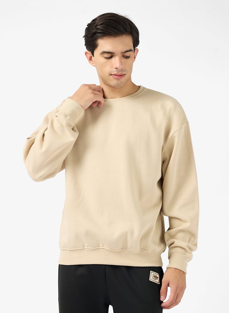 Seventy Five Graphic Crew Neck Pullover Oversize Sweatshirt - Image 1