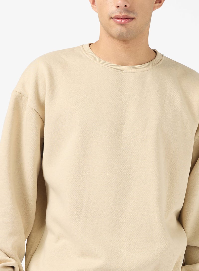 Seventy Five Graphic Crew Neck Pullover Oversize Sweatshirt - Image 3