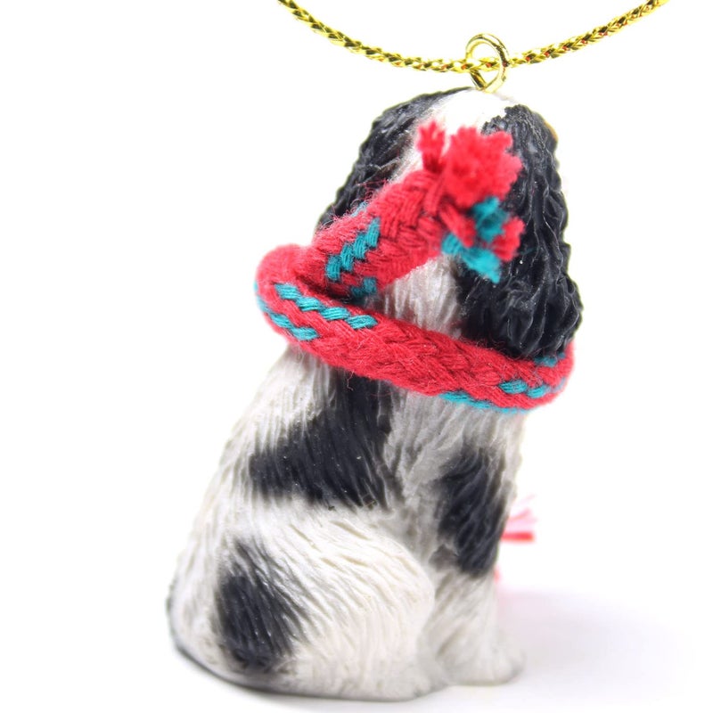 Conversation Concepts Cavalier King Charles Spaniel Tiny Miniature One Christmas Ornament - Delightful! (Black-White) - Image 2